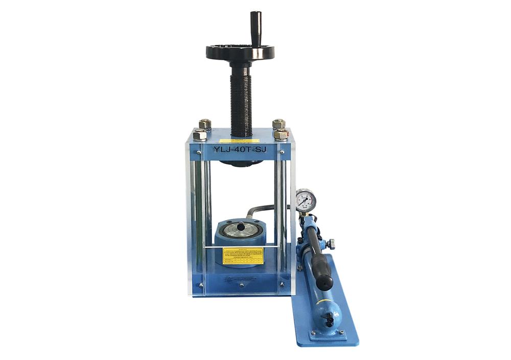 40T  Manual Hydraulic Laboratory Press with Separable Pump - YLJ-40