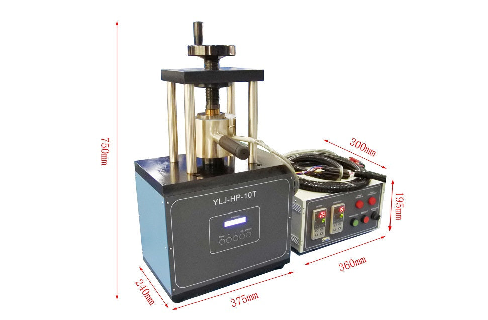 10T Electric Mechanic Press with WC Heating Dies (550ºC Max) - YLJ-HP-10T