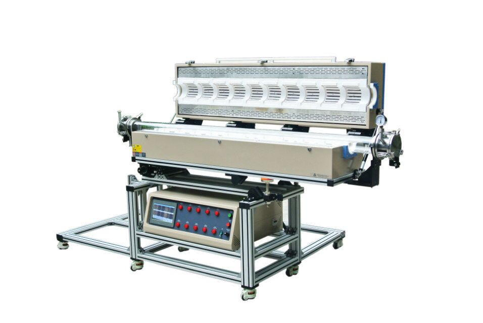 10-zone 1200°C, Ø25-100 mm Tube Furnace w/ Horizontal & Vertical Positions - OTF-1200X-X-VT