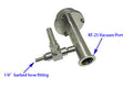 Right side flange with KF-25 port & 1/4" barbed hose fitting for 2" Tube - FL-50KF25-FT(R)