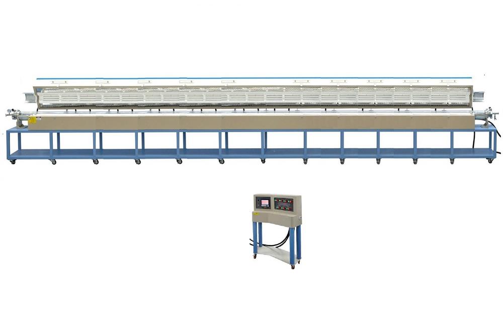 12 Zone Ultra-Long Split Tube Furnace with 5" OD x 20’ L Quartz Tube , 1100 ℃ Max.) - OTF-1200X-6M