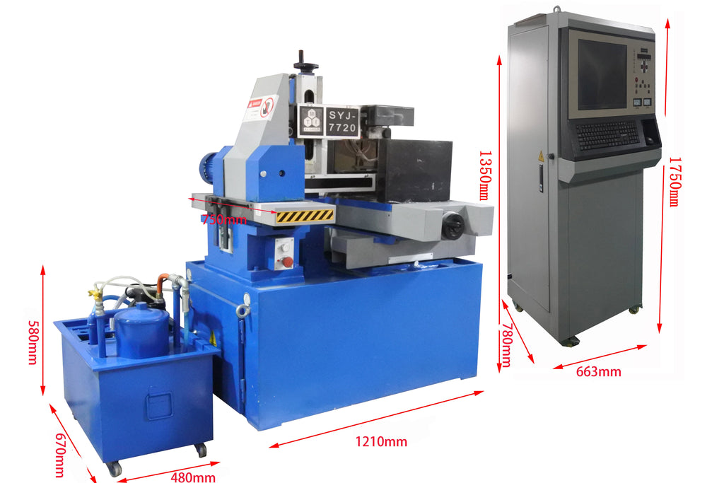 High Speed Wire Cut EDM Machine with Water Pump and PC Control - SYJ-7720