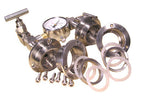 Vacuum Sealing Assembly for 80 mm dia Tube Furnace with Valve / Vacuum Meter - FL80