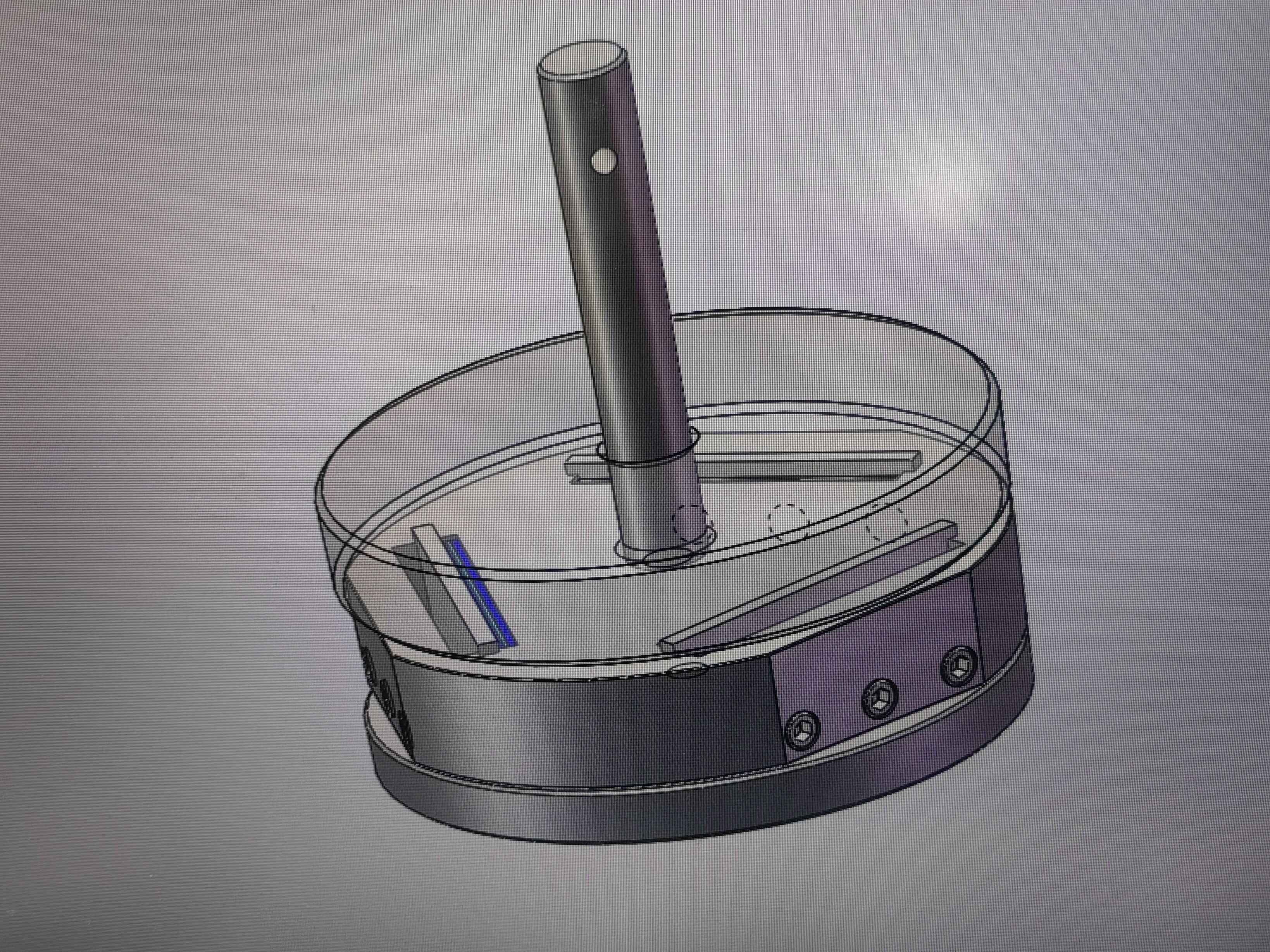 3" Holder for Sample Edge Polishing with Three Slots & Two Dead Weights - EQ-PF-3E