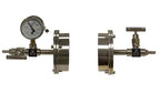 Vacuum Sealing Assembly for 80 mm dia Tube Furnace with Valve / Vacuum Meter - FL80
