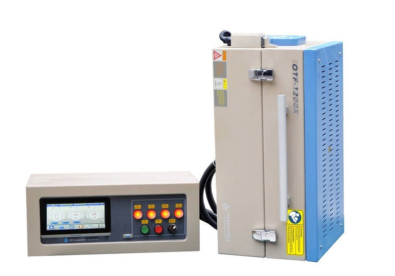 Four Zones 1200oC Tube Furnace w/ Temperature Controllers for 1 or 2" Tube - OTF-1200X-IV-S