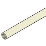 4 Holes Round Four Bore Tube, Alumina 99.8%, 1/4" O.D x 28.5" Length - TA06D631H4