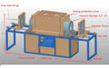 1200°C Hi-Pressure Tube Furnace for Inert & Oxygen Gases up to 90 Bars - GSL-1200X-90B