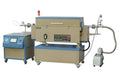 5" Rotary Tube Furnace w/ 3 Zones and Gas Delivery System at 1200C Max.- OTF-1200X-III-R5L-LVC4
