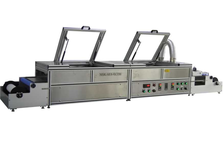 Lab Scale Roll-to-Roll Flat Tape Casting System (Max. W350 x L 4000 mm) w/ Drying Heater - MSK-AFA-EC350