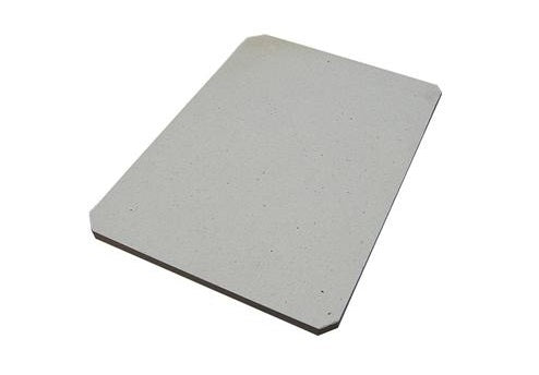 Sintered Mullite Sample Plate (250 mm L x 180 mm W x 8 mm T) Max. 1400C - MLPlate-25181
