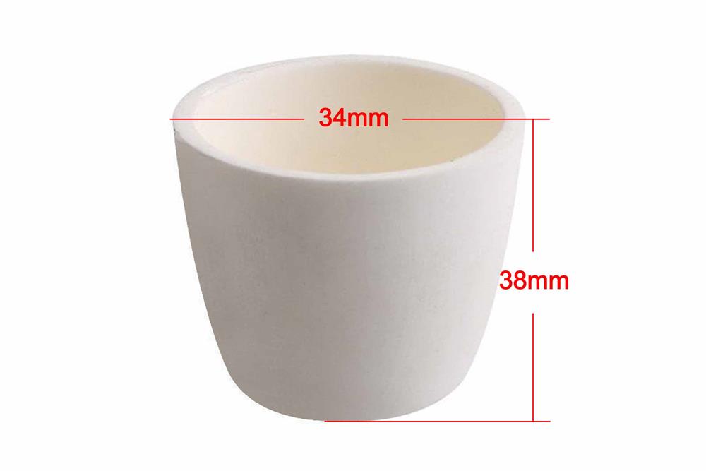 Alumina (Al2O3) Cylindrical Crucible from 0.1 mL to 3000mL optional