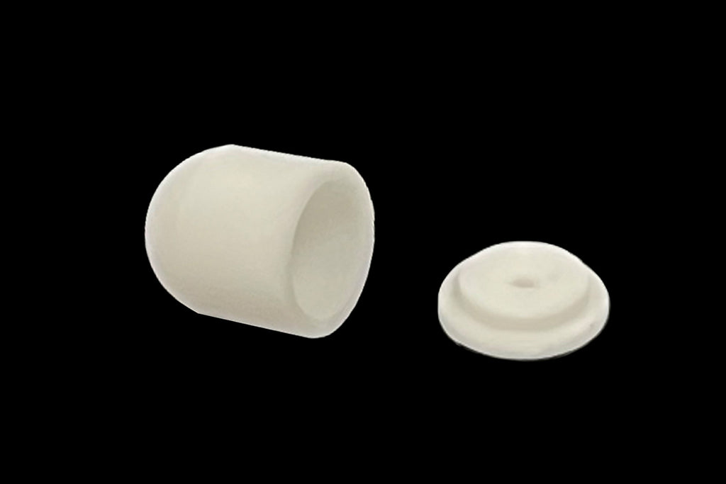Alumina Crucible: High Purity 4.5 mm Dia. x 5 mm H Cylindrical with Lid for Thermal Analysis (PE) - CA4550