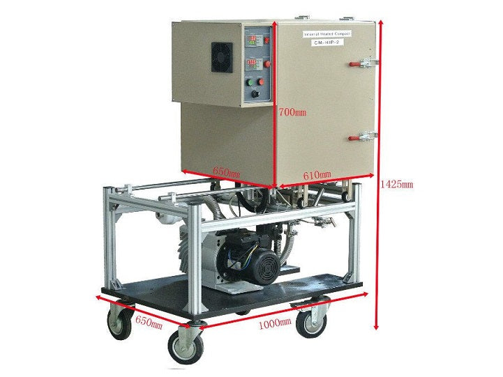 1500C Max. Compact Hot Isostatic Pressing (HIP) Furnace (80IDx130H mm) up to 20 Mpa with Sliding Safety Box - CM-HIP-3