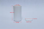 Magnesium Oxide (MgO) Cylindrical Crucible with a Lid