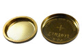 Gold-Coated SS304 CR2032 Button Cell Cases (20d x 3.2mm) with (1 pair with O-ring)-CR2032CASE-G