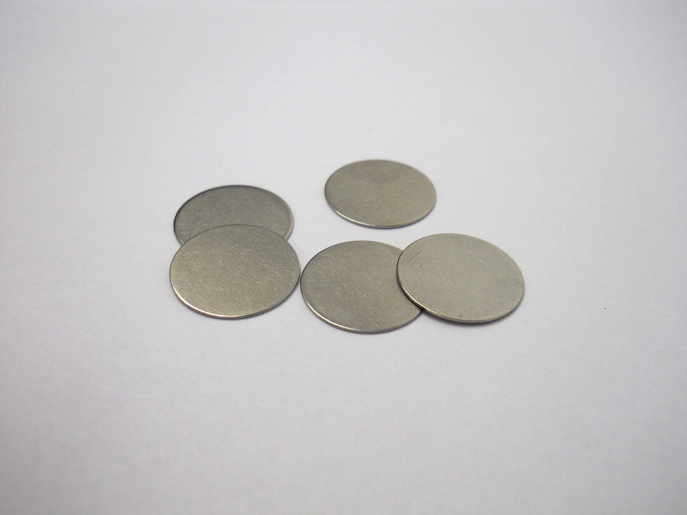 Aluminum Spacer for CR20XX Cell (15.5mm Dia. x 0.4mm) - 60 pcs/pck - CR20-Spacer-AL