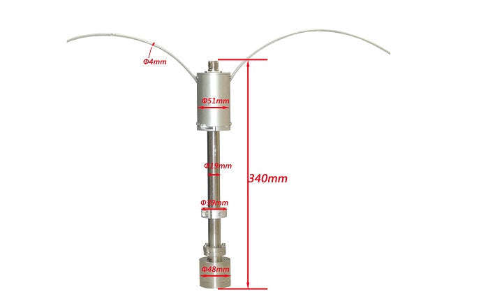 1" Magnetron Sputter Source with High Vacuum Quick Connector- HVMSS-SPC-1
