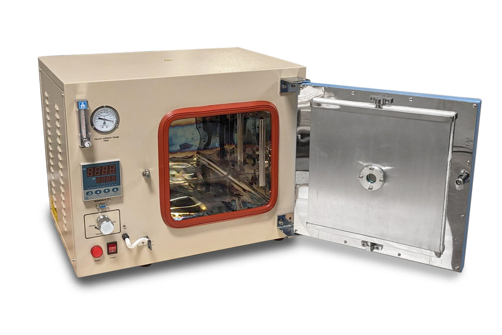 400C Max. 25L Vacuum Oven (12 x 12 x 11") w/ Quartz Window, Flow-meter & Water Chiller - DZF-6020-HT400P