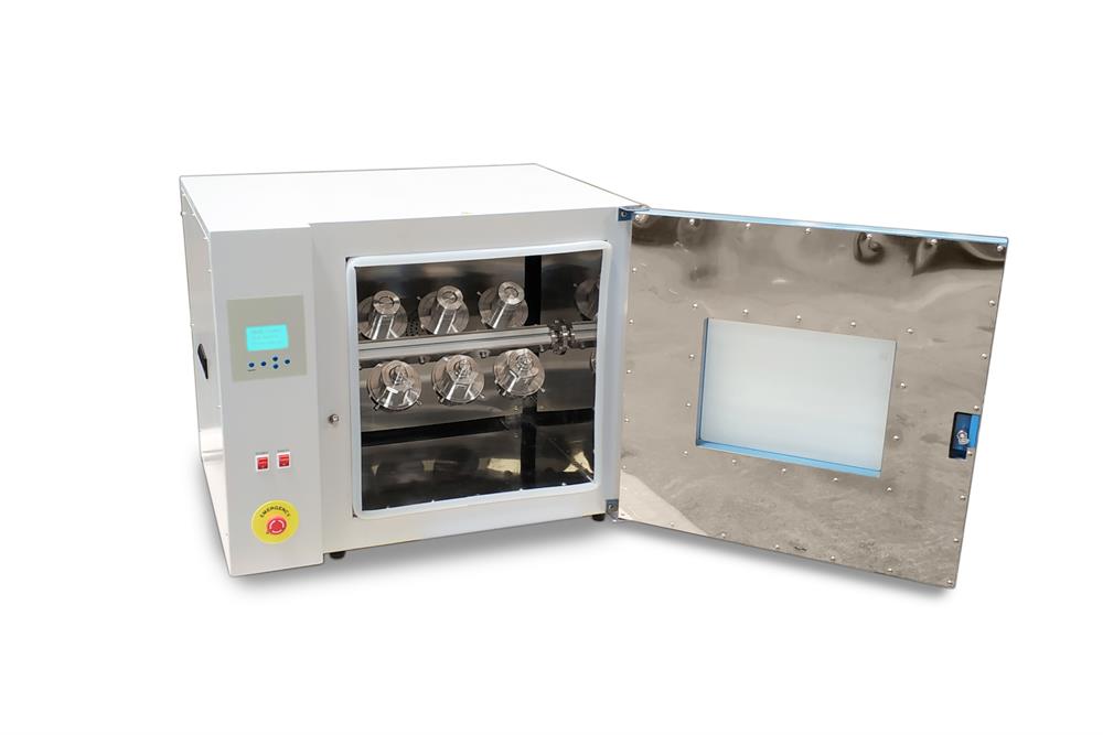 8/6/4 Vessel Rotary Reactor (50 ml) Up to 250°C & 3 MPa ( Mixing & Ball Mill) - BGP-R8-D