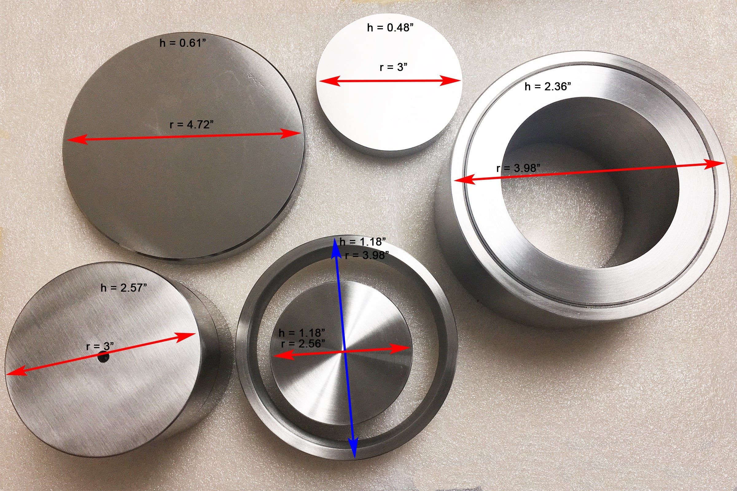 3" I.D. Dry Pellet Pressing Die - Die75D