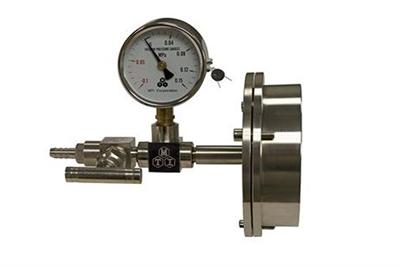 Vacuum Sealing Assembly for 1" dia Tube Furnace with Valve / Vacuum Meter - FL25