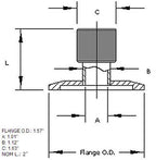 Single-side Quick Clamp Hi-Vacuum Flange for 25mm O.D. Tube with Optional Accessories - FL-25KF25