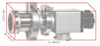 Single-side Quick Disconnect Flange for 50mm O.D. tube with Optional Accessories - FL50KF50
