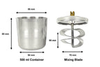 500 ml Aluminum Mixing Container with special blade for Vacuum Mixer SFM7 - MC-A4