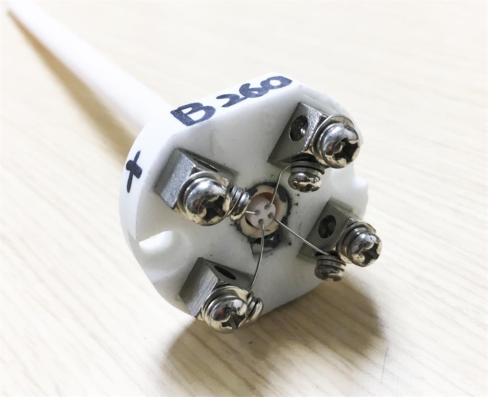 Thermocouple: 2 X B type (Pt-Rh to Pt-Rh) w/ Ceramic Sheath (Up to 1700C) - TCB-KA4