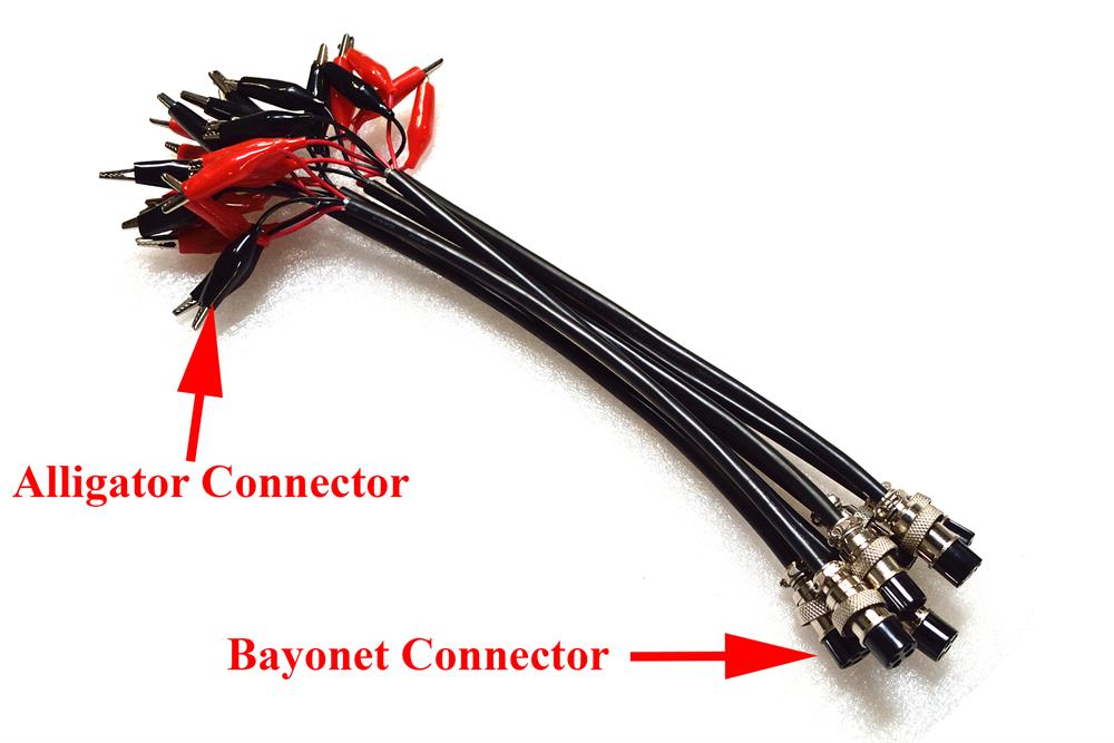 8 pcs Connection Cables for MTI Battery Analyzers - BACC8Z