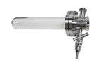 One-end Open Quartz Tube (50 ODx44 ID x 263 L mm) w/ Compression Flange for High Vacuum - FL50CF