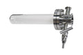 One-end Open Quartz Tube (80ODx200 mm) w/ Compression Flange for High Vacuum - CFF-80