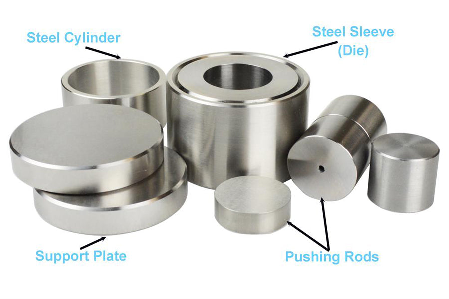 25.4 mm (1") Diameter (I.D.) Dry Pellet Pressing Die - Die-25D