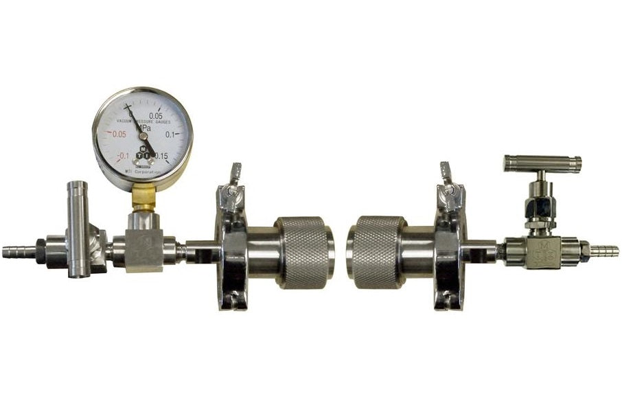 Quick Clamp Vacuum Sealing Assembly for 1" dia Tube Furnace with KF25 Vacuum Port - FL-25QC