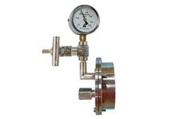 Left Side Flange for 2" Processing Tube with 1/4" Feedthrough - FL-50-FT(L)