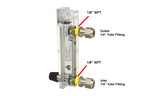 Compact Direct Read Flow Meter, 30-200 cc/min. with 1/8"NPT - FM-200CC-LD