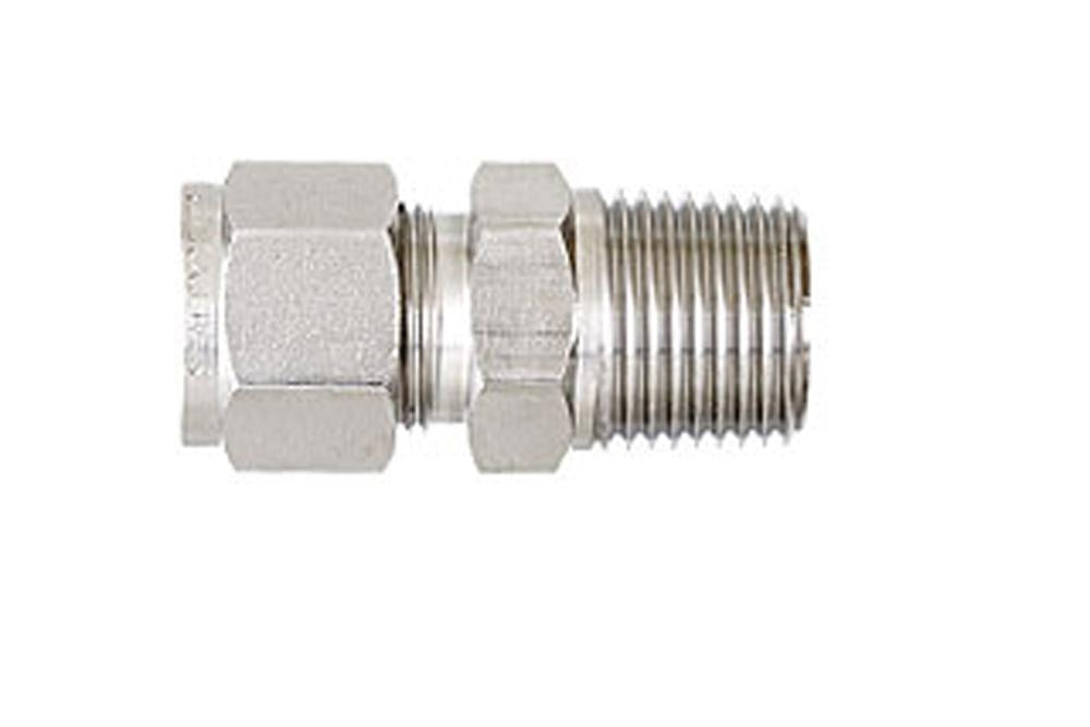 304SS 1/8" O.D Tube Fitting x 1/4" BSPP Male Connector - FIT18T14BSPP