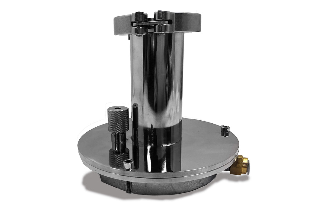 Vacuum Sealing Flange with KF50 and 1/4" Feedthroughs and Water Cooling System for 100mm O.D Tube- FL100KF50