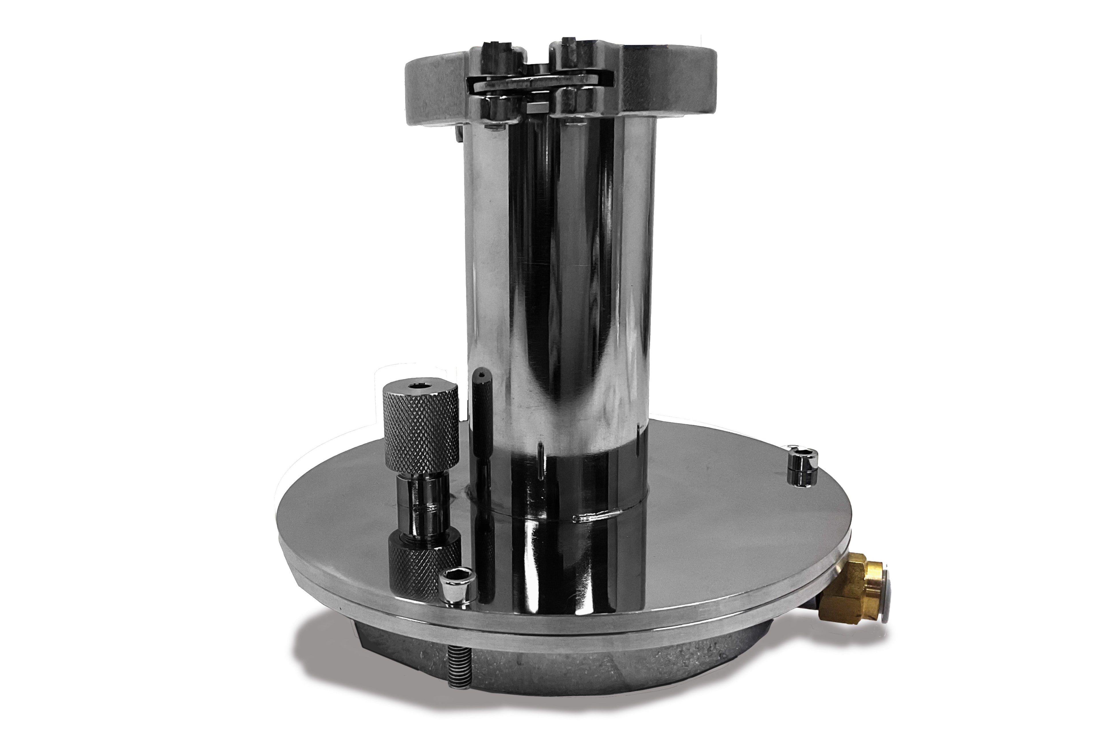 Vacuum Sealing Flange with KF50 and 1/4" Feedthroughs and Water Cooling System for 100mm O.D Tube- FL100KF50