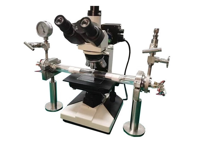 Micro-CVD/PVD Furnace for in-Situ Analysis w. 2 Heating Zones, 1100°C Max. - GSL-1100-Micro