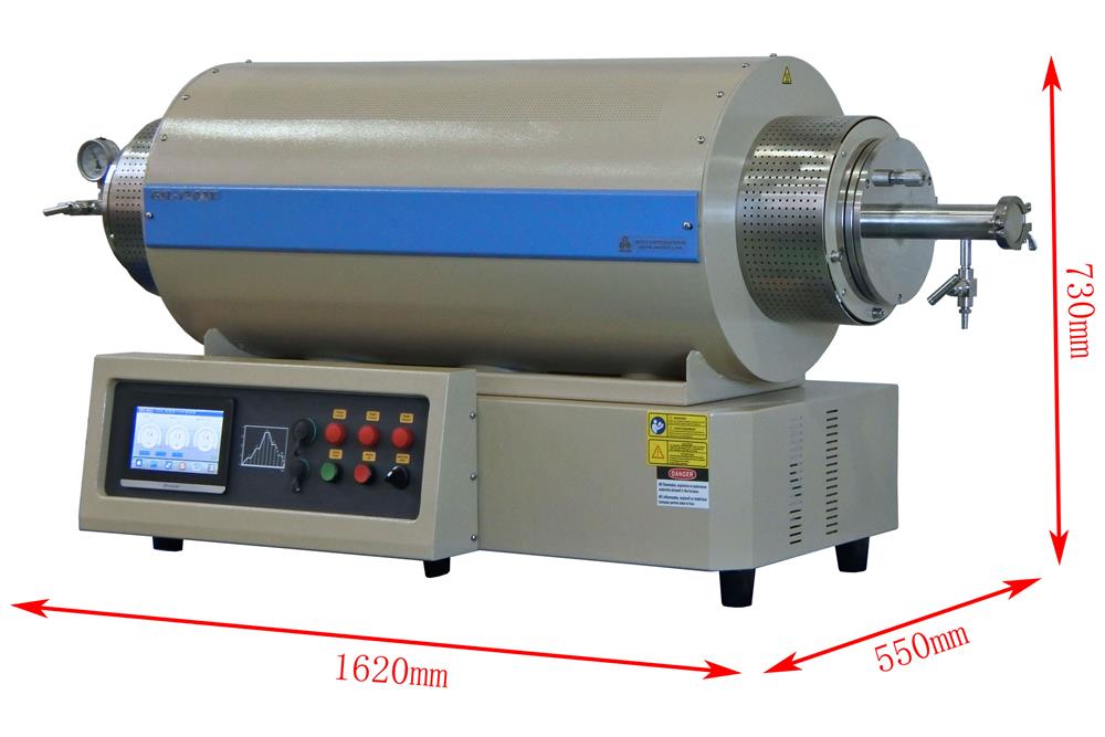 1200°C max. 3-Zone Tube Furnace( 6" OD Max) with Tube & Flange - GSL1200XIII6