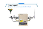 1500C Compact Hydrogen Gas Tube Furnace with 2" Alumina Tube and Hydrogen Detector - GSL-1500X-50HG