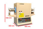 Compact 1600C Tube Furnace with 50mm Alumina Tube & Vacuum Flanges / Valves - GSL1600X50
