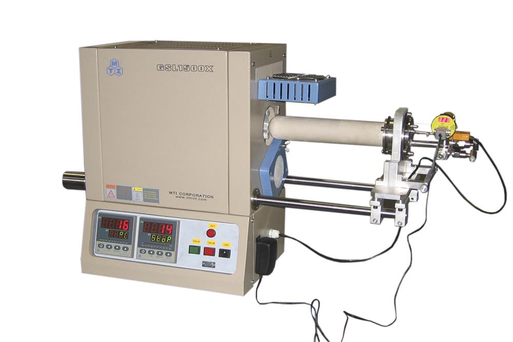 1500C Max Tube Furnace (50mm OD) with Sliding Flanges for Fast Heating/Cooling - GSL1500XRTP50