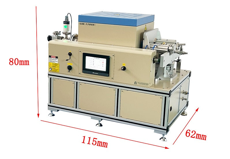 1700 °C Max Automated 80mm Tube Furnace for AI Material Research - GSL-1700X-ASD-80