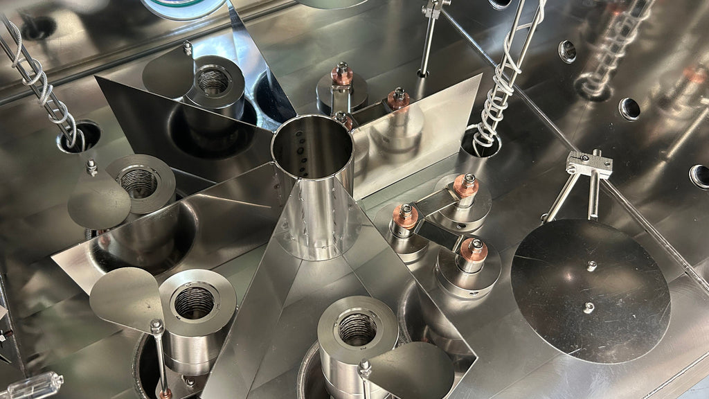 High Vacuum Thermal Evaporation Coater With Six Sources for Perovskite Solar Cells - GSL-1800X-ZF6-PSC