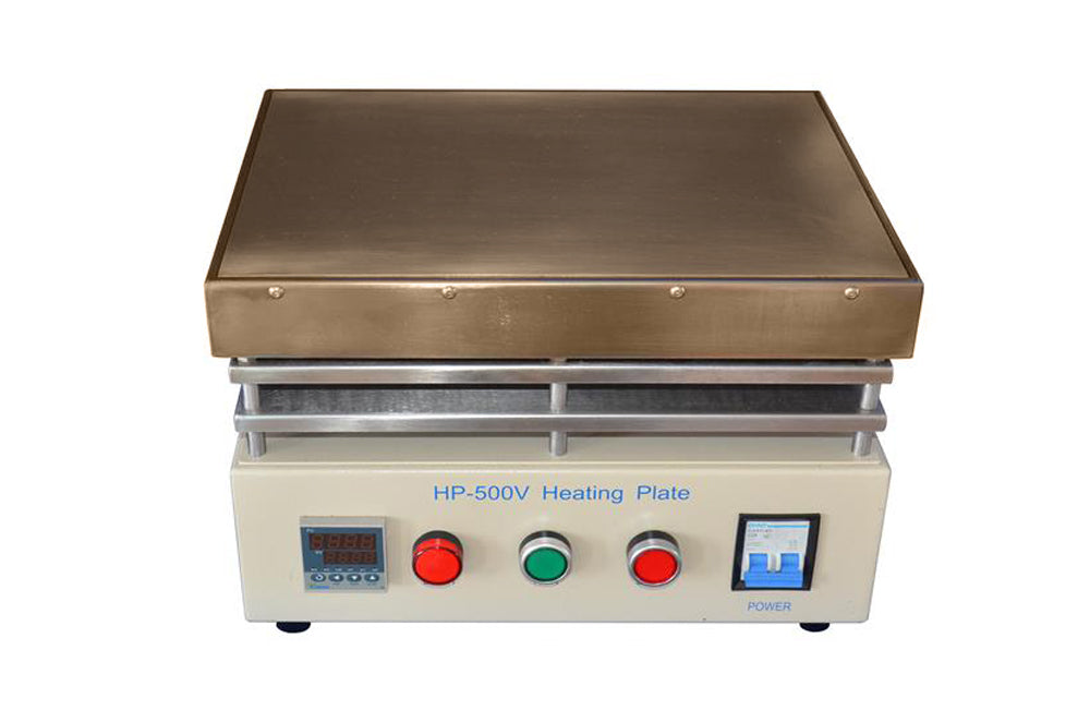 500°C Heating Plate (350L x 240W, mm) with Optional Vacuum Chuck & Pump - HP-500V