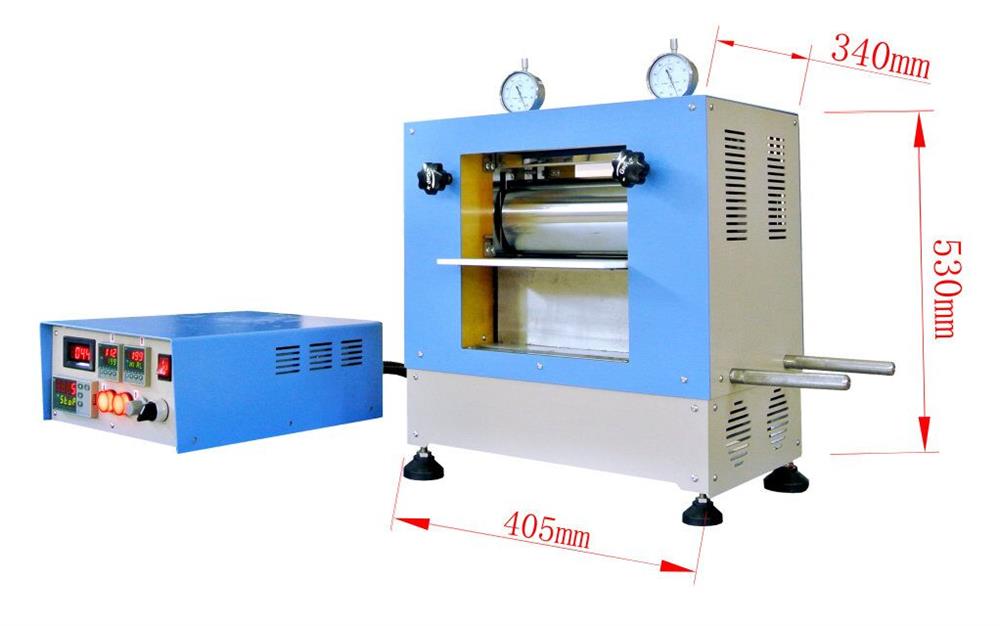 8" Width 200C Hot Rolling Press w/ Digital Pressure Display (Ar Gas Compatible)- MSK-HRP-04B