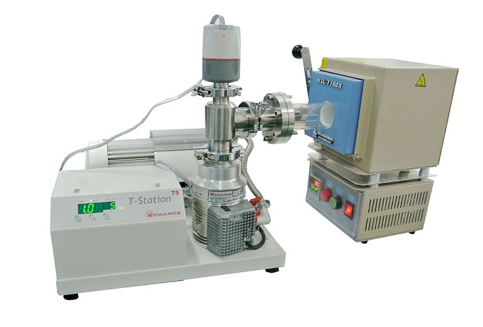 One-end Open Quartz Tube (80ODx200 mm) w/ Compression Flange for High Vacuum - CFF-80